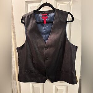 Alfani Black Men's Vest Slim Fit